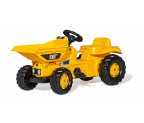 Vaikiškas minamas traktorius-savivartis vaikams nuo 2,5 iki 5 m. | rollyKid Dumper CAT | Rolly Toys 